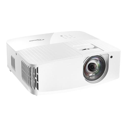 Optoma 4K400STx - Projecteur DLP - 3D - 4000 lumens - 3840 x 2160 - 16:9 - 4K - objectif fixe à focale courte