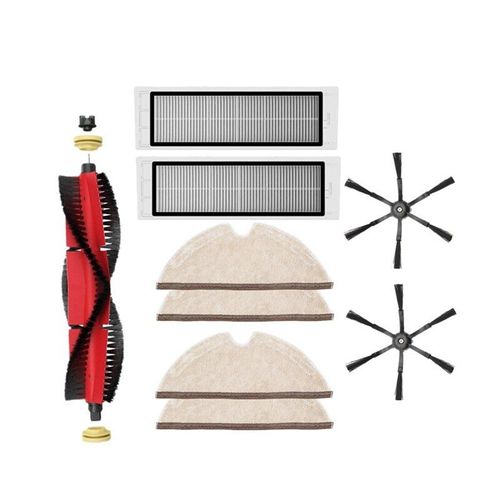 brosse à rouleau, 9 pièces, accessoires durables de nettoyage pour balai à franges, modèles E2 E3 e4