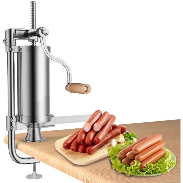 Machine à Saucisses Manuelle Poussoir à Saucisses Horizontal (5L) [432