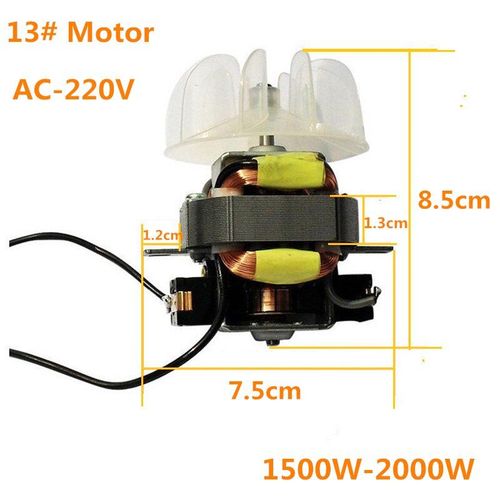 Moteur de sèche-cheveux haute puissance, moteur à courant alternatif avec lame de ventilateur, pièces de sèche-cheveux 13 #
