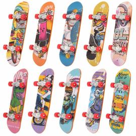 Rouge Lunji Finger Skates Mini/ Fingerboard/ Mini Planche à Roulette/Jouets en Bois 10cmx2.8cmx1.5cm 