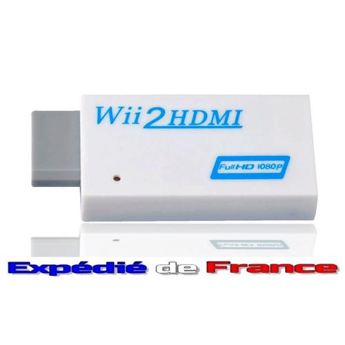 Convertisseur d'adaptateur Wii à HDMI Qualité Full HD 1080p avec
