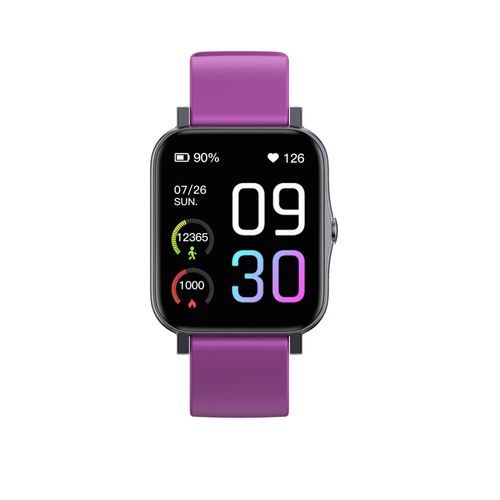 Montre Connectee Femmes Homme Gts2 - Ecran Tactile Full Hd Avec Fonction De Surveillance De La Santé Et Plusieurs Modes Sportifs, Avec Étanchéité - Violet