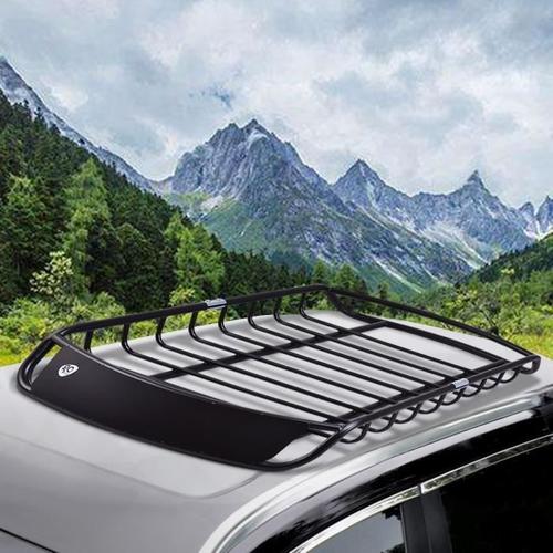 Porte-Bagages En Métal Barre Support Auto Voiture 120x98x165cm Charge Max.110 Kg