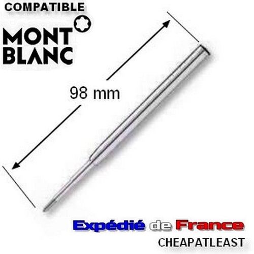 Cartouche Recharge Noire (M) Compatible Stylo Bille Meisterstuck Mont Blanc