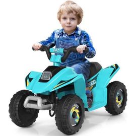 Costway Quad Electriques Pour Enfant 6 V 4,5 Km/H Max. Voiture Buggy Pour Enfants De 3ans+ Bleu