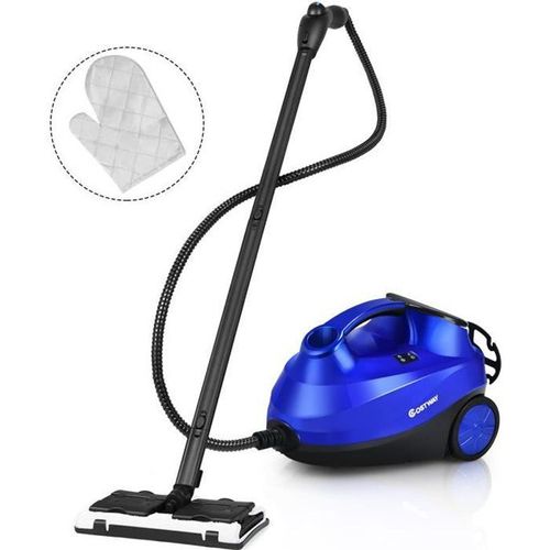 Nettoyeur Vapeur Balai Polyvalent 2000W COSTWAY avec Réservoir 1,5L, 19 Accessoires 4,0 BAR