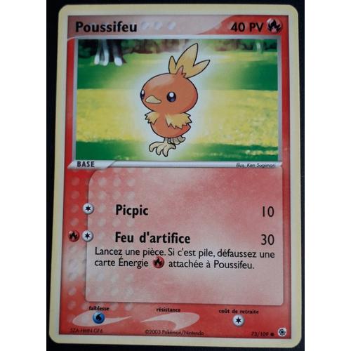 Carte Pokémon Poussifeu 73-109 - Ex Rubis-Saphir (Fr)