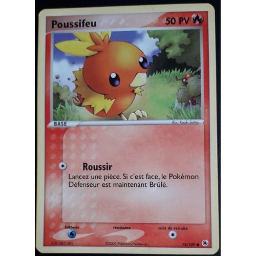 Carte Pokémon Poussifeu 74/109 - Ex Rubis & Saphir (Fr)