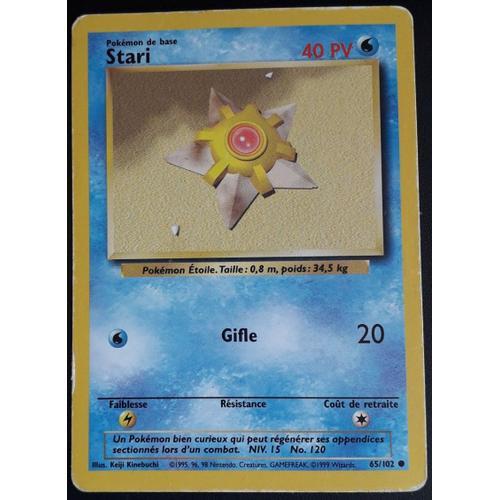 Carte Pokémon Stari 65/102 - Set De Base Wizards (Vf)