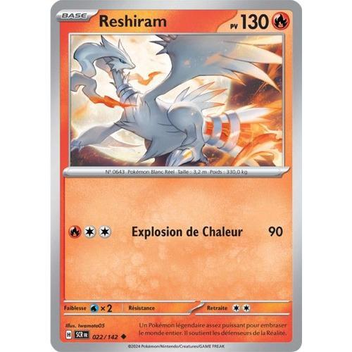 Carte Pokémon - Reshiram - 022/142 - Couronne Stellaire