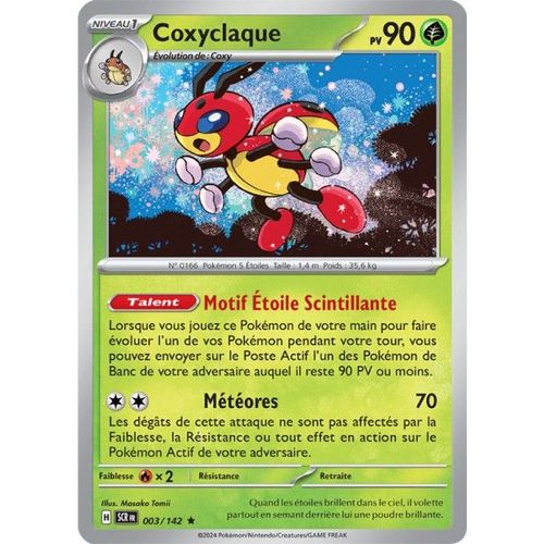 Carte Pokémon - Coxyclaque - 003/142 - Holo-Rare - Ev7 Couronne Stellaire
