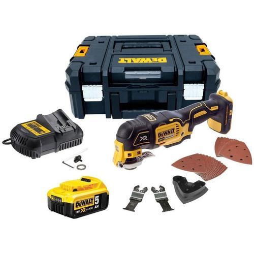 Outil multifonctions 18V XR (1x5,0 Ah) 32 Accessoires dans coffret T-STAK - Dewalt DCS355P1