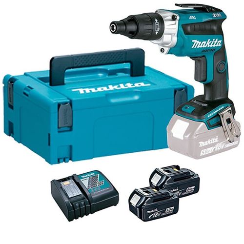 Visseuse bardage - MAKITA - 18 V Li-Ion 5 Ah - 2 batteries, chargeur, coffret - DFS251RTJ