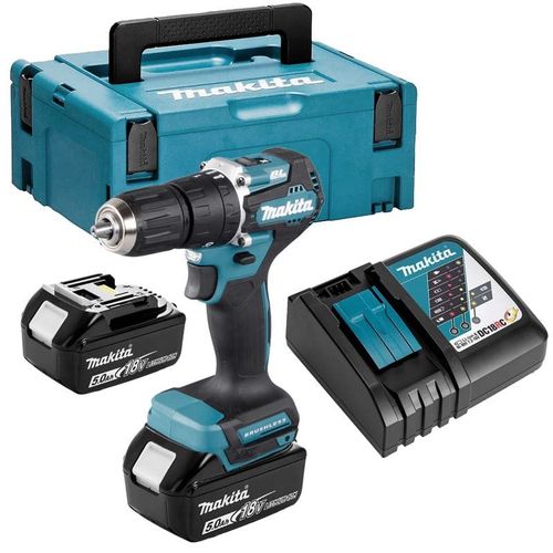 Perceuse à percussion 18V Li-Ion BL (2x5,0 Ah) en MAKPAC - MAKITA DHP487RTJ