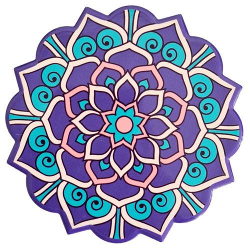 Set De 2 Sous-Verres Mandala En Céramique
