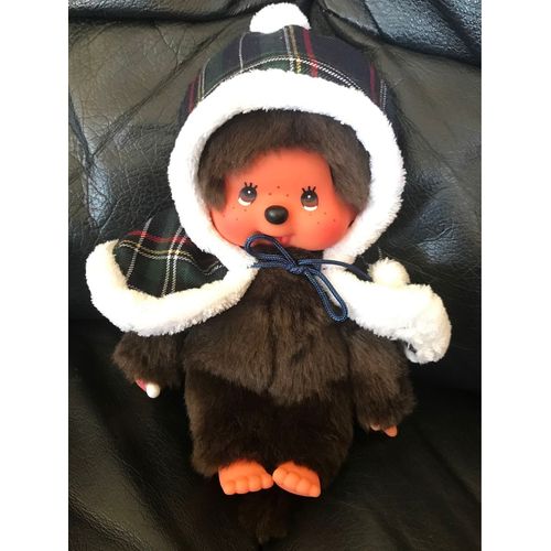Peluche Kiki Monchhichi Hiver Noel 19cm