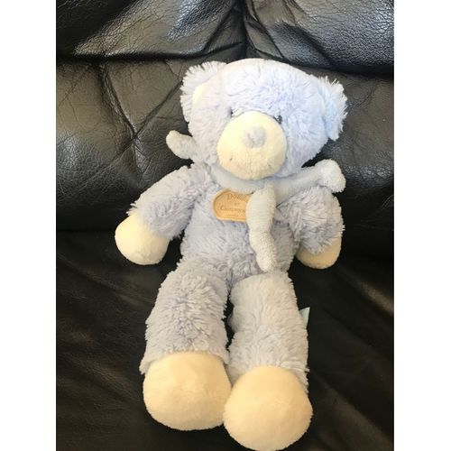Doudou Et Compagnie Ours Bleu Écharpe Bonbon 30cm