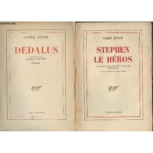 Lot De 2 Livres De James Joyce : Stephen Le Héros - Dedalus
