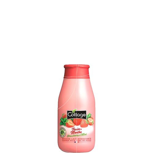 Cottage - Douche Lait Hydratante - Fraise & Menthe - 50ml Format Voyage 