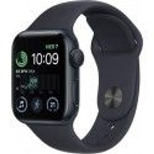 Apple Watch Se (Gps) - 2e Génération - 40 Mm - Aluminium Minuit - Montre Connectée Avec Bracelet Sport - Fluoroélastomère - Minuit - Taille Du Bracelet : Normal - 32 Go - Wi-Fi, Bluetooth - 26.4...