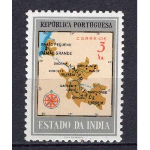 Colonie Portugaise Inde Portugaise 1957 Carte De Damao Et Nagar Aveli Neuf**