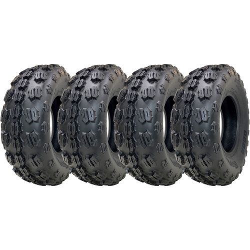 21x7.00-10 ATV Quad Tyres OBOR Kraken WP17 Tubeless Road Legal 106kgs (Set of 4)