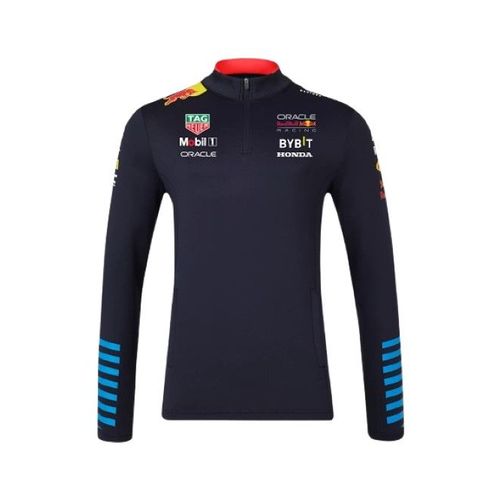 Sweat-Shirt À Demi-Zip Officiel Oracle Rb Racing Formule 1 Unisexe - Bleu