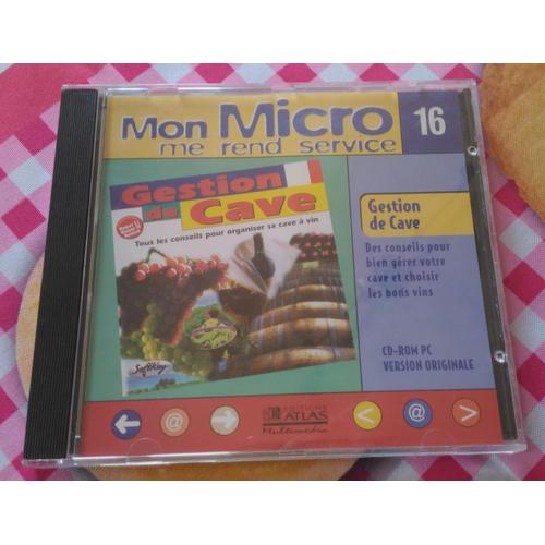 Mon Micro Me Rend Service Cd-Rom Pc " Gestion De Cave ".