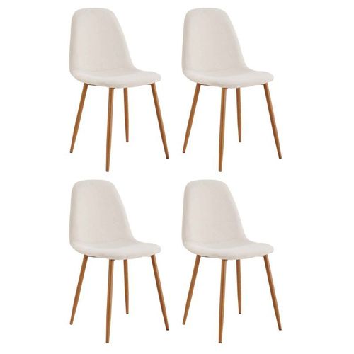 Paris Prix - Lot De 4 Chaises Design "Poésie" 86cm Multicolore