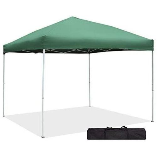 Cilvani Srl Tonnelle Gazebo Verte 3x3 Couverture Enduite 100% Étanche Structure Pliante En Accordéon Martelé Gris