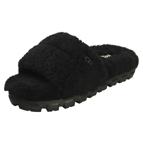 Ugg Cozetta Curly Sandals Faire Glisser Noir