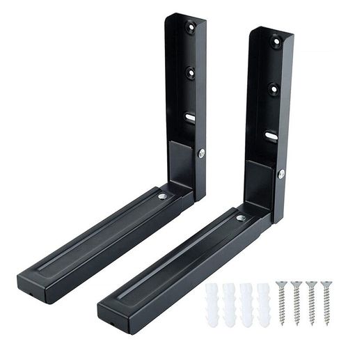Supports muraux universels pour micro-ondes, support extensible pliable pour four de cuisine, étagère de charge 220 Lb (lot de 2)