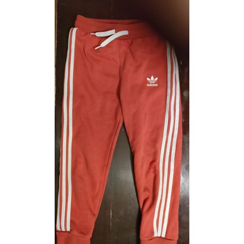 Pantalon De Jogging Adidas 3-4 Ans 3 Bandes Rouge