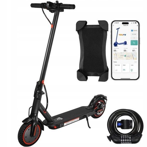 Scooter Électrique - Marque - 8,5 Pouces - Support De Téléphone Et Antivol