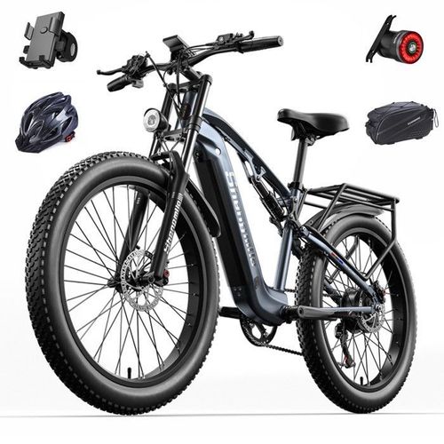 Vélo Électrique Shengmilo Tout Suspendu Mx05 Bafang 1000w 48v 17.5ah 90km E - Bike Vtt 26'' Fat Bike