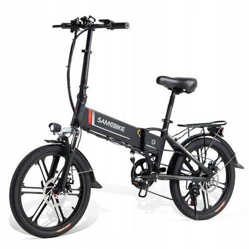 Samebike 20lvxd30-Ii Vélo Électrique E-Bike Cadre 17.5 Pouces Roue 20" Noir 350w 35km/H 10.4ah 48v 80km