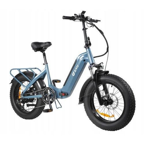 Vélo Électrique Dyu Ff500 Pliable 14ah 32km/H 48v 500w 80km Roue Aluminium 20" Bleu