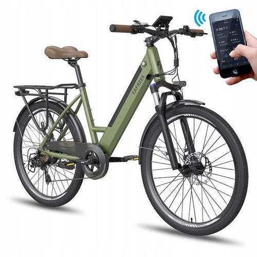 Fafrees F26 Pro Vélo Électrique Avec App 10ah 36v 380w 25km-H 90km Roue Alu 26" Vert