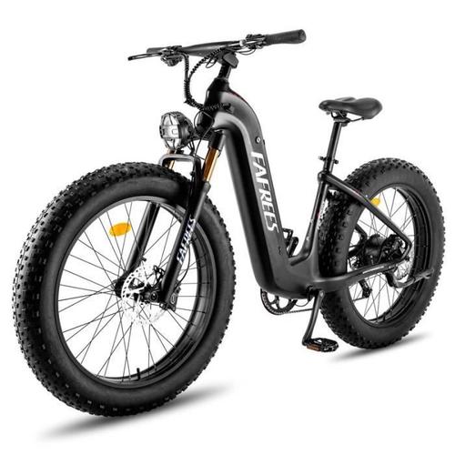 Vélo Électrique Fafrees F26 Carbonx,1000w Moteur,48v 22.5ah,26"*4.8,Shimano 9 Vitesses,Carbon Fibre Frame,Vtt Électrique-Noir