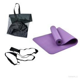 Tapis de yoga antidérapant pour entraînement au sol avec sac de