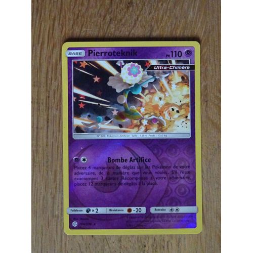 Carte Pokemon Pierroteknik Brillante 110 Pv Soleil Et Lune 104/236