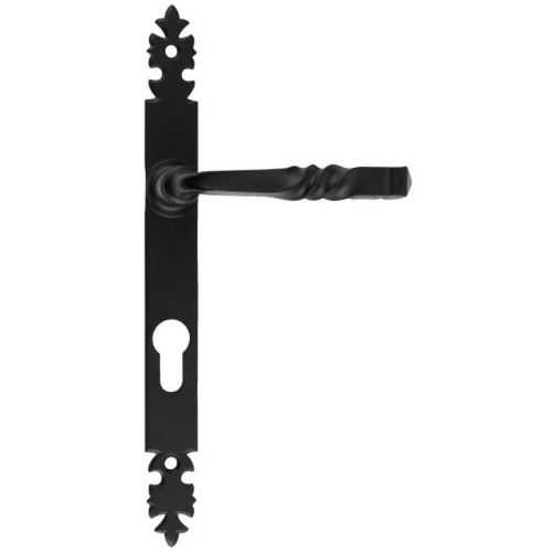 Plaques ?troites de 285 x 25 mm finition fer noir c?ment? pour Ensemble Bourgogne cl? I