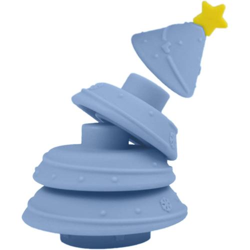 Jouets Empilables Sapin De Noël,Jouets De Bain Et Dentition,Jouets Montessori,Cadeaux De Noël Pour Bébés 6 12 18 Mois(Bleu)