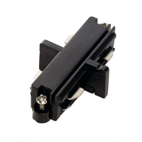 Connecteur droit pour rail 1 allumage 230V, noir, ?lectrique