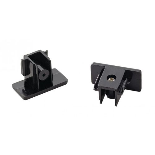 Embouts pour rail 1 allumage 230V, noir, 2 pièces