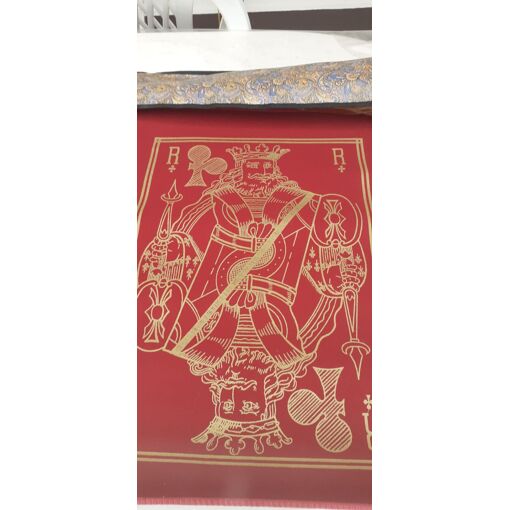 Tapis De Belote 60x60 Cm Avec Points - En Jersey-Néoprène, Anti-Dérapant, Fabriqué En France (Bordeaux)