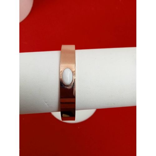Bracelet Cabochon Agate Blanche