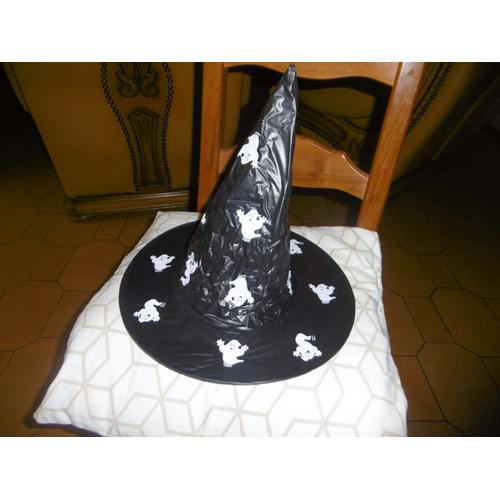 Chapeau Plastique Fantome Halloween Diam. 35cm