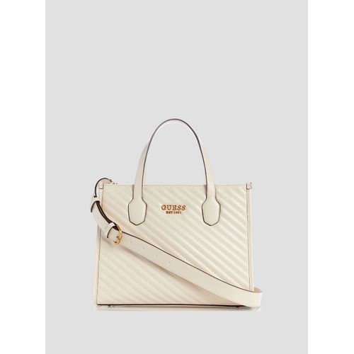 Cabas / Shopping Guess Silvana 2 Comp Tote Bone QV866522